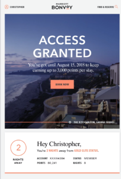 Marriott CRM email program